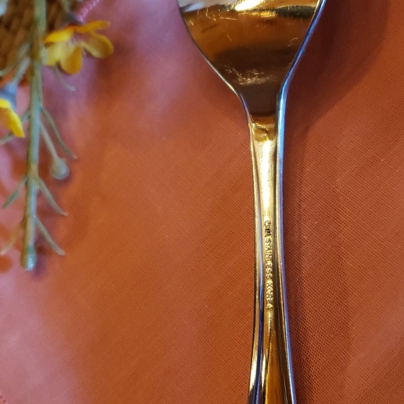 ESTIA GOURMET Cascade Floral 8 Inch Stainless Steel Cold Meat Serving Fork NWOT - Picture 4 of 7